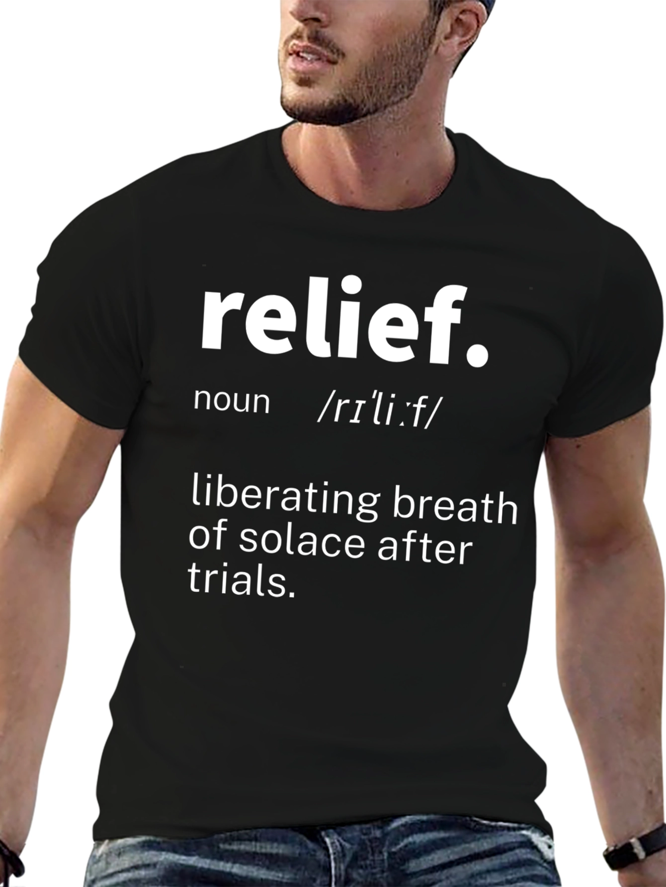 Relief Definition Graphic Tee - Comfort & Style