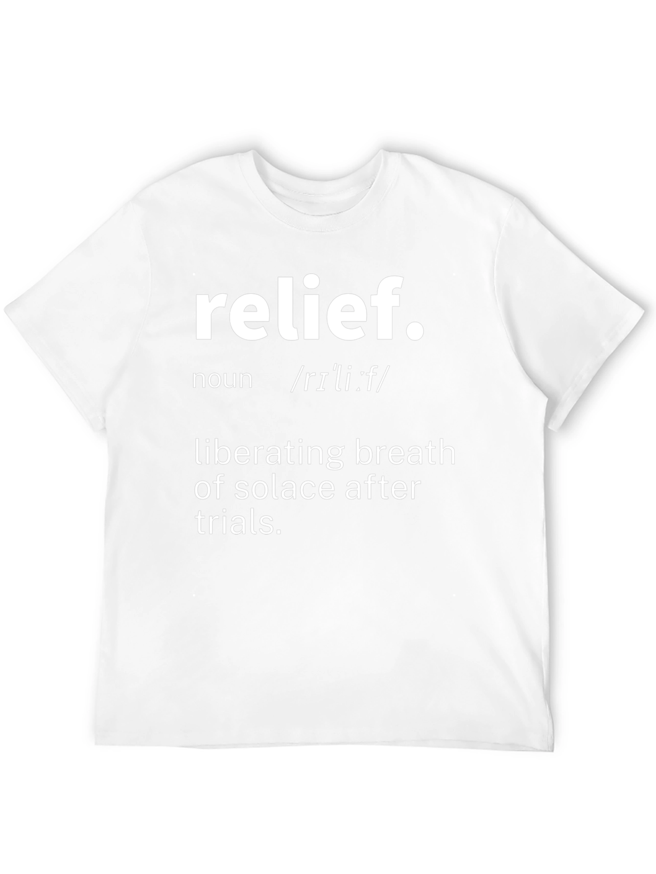 Relief Definition Graphic Tee - Comfort & Style