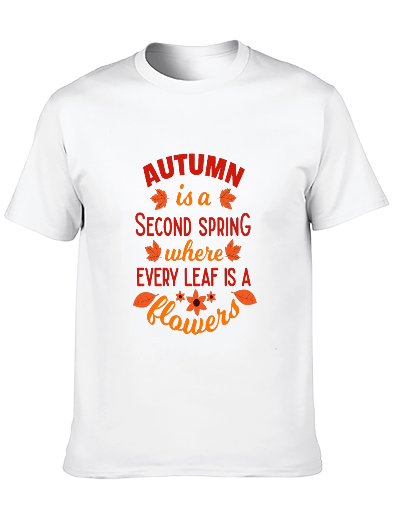 Autumn Leaves Graphic T-Shirt - Seasonal Fashion