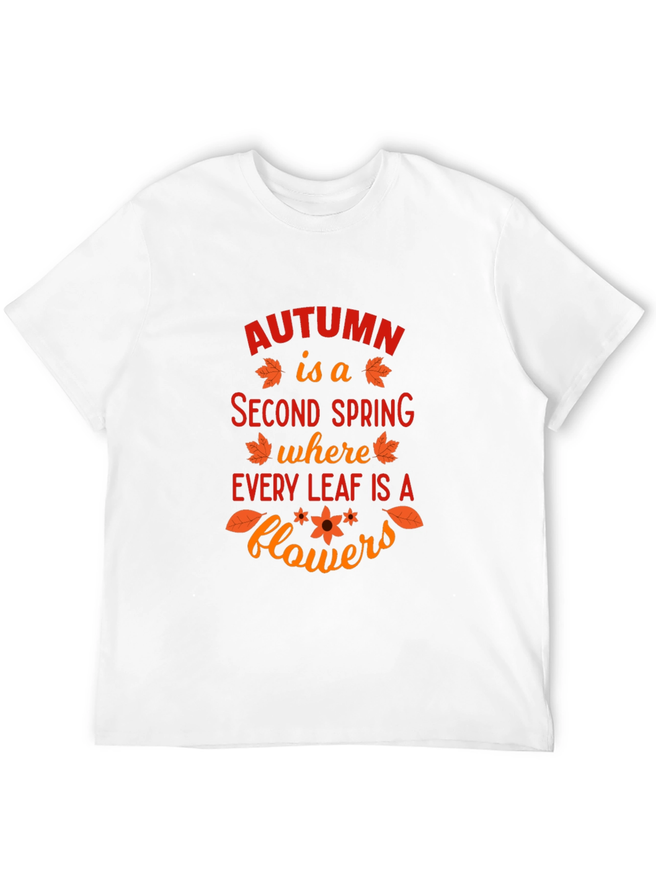 Autumn Leaves Graphic T-Shirt - Seasonal Fashion