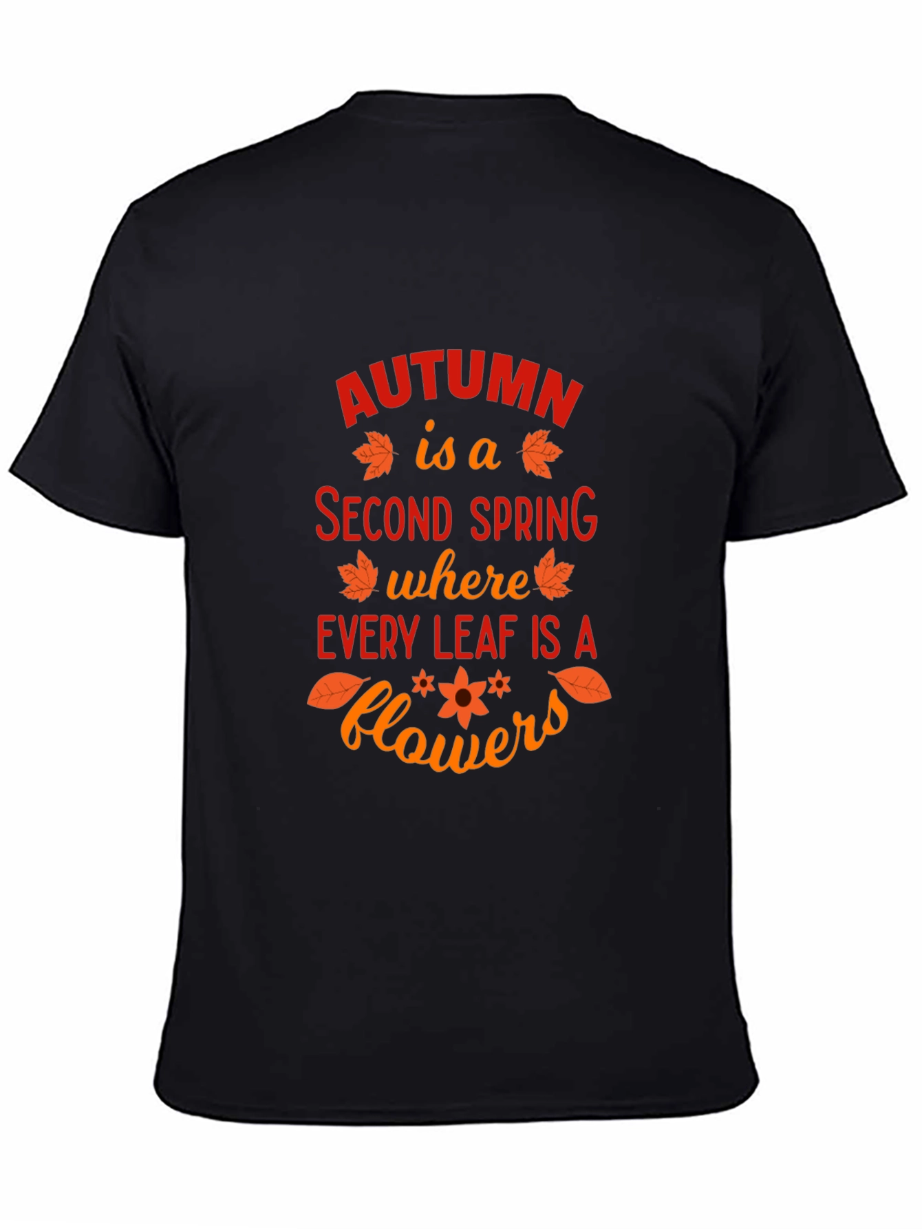 Autumn Leaves Graphic T-Shirt - Seasonal Fashion