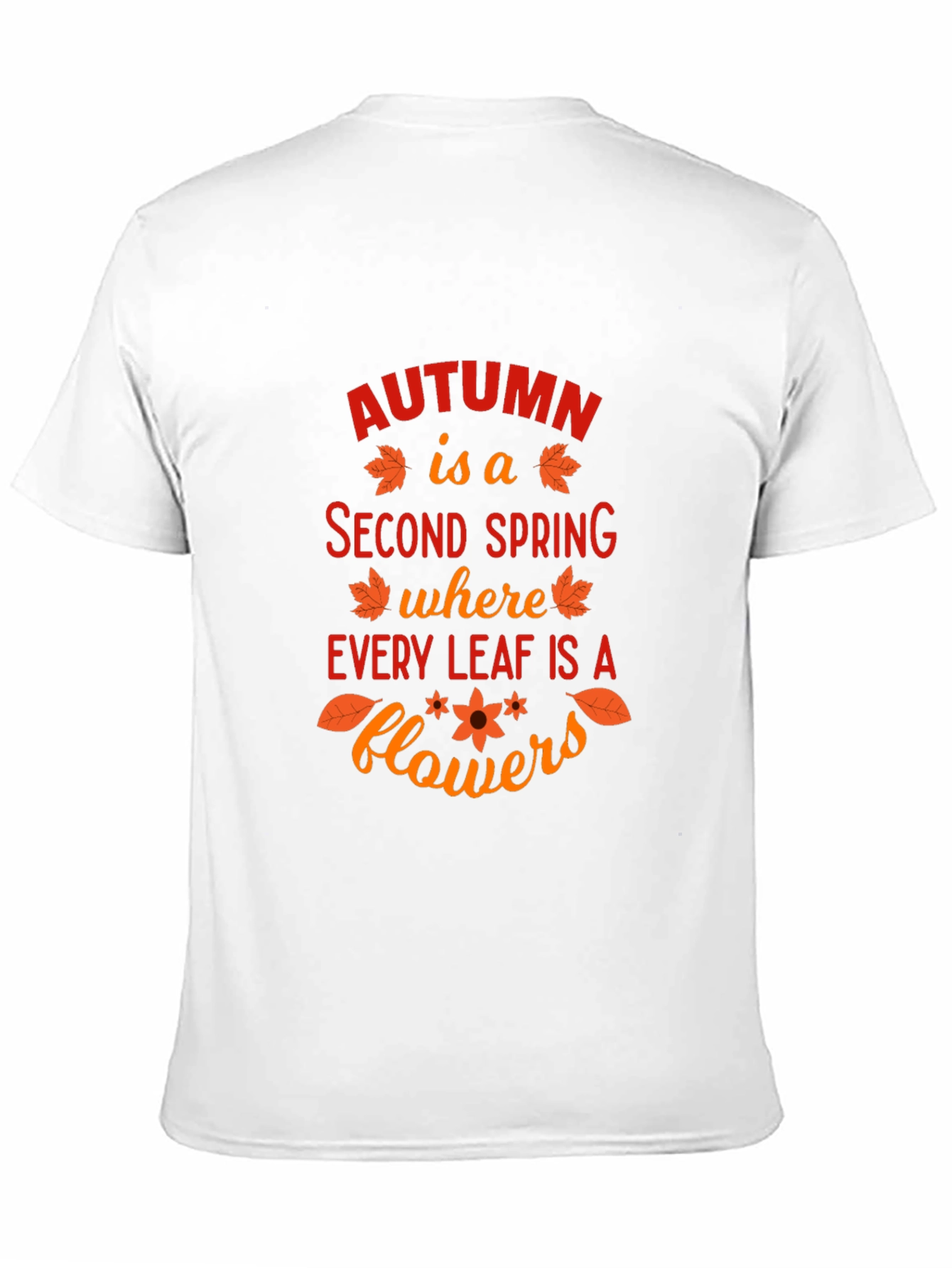 Autumn Leaves Graphic T-Shirt - Seasonal Fashion