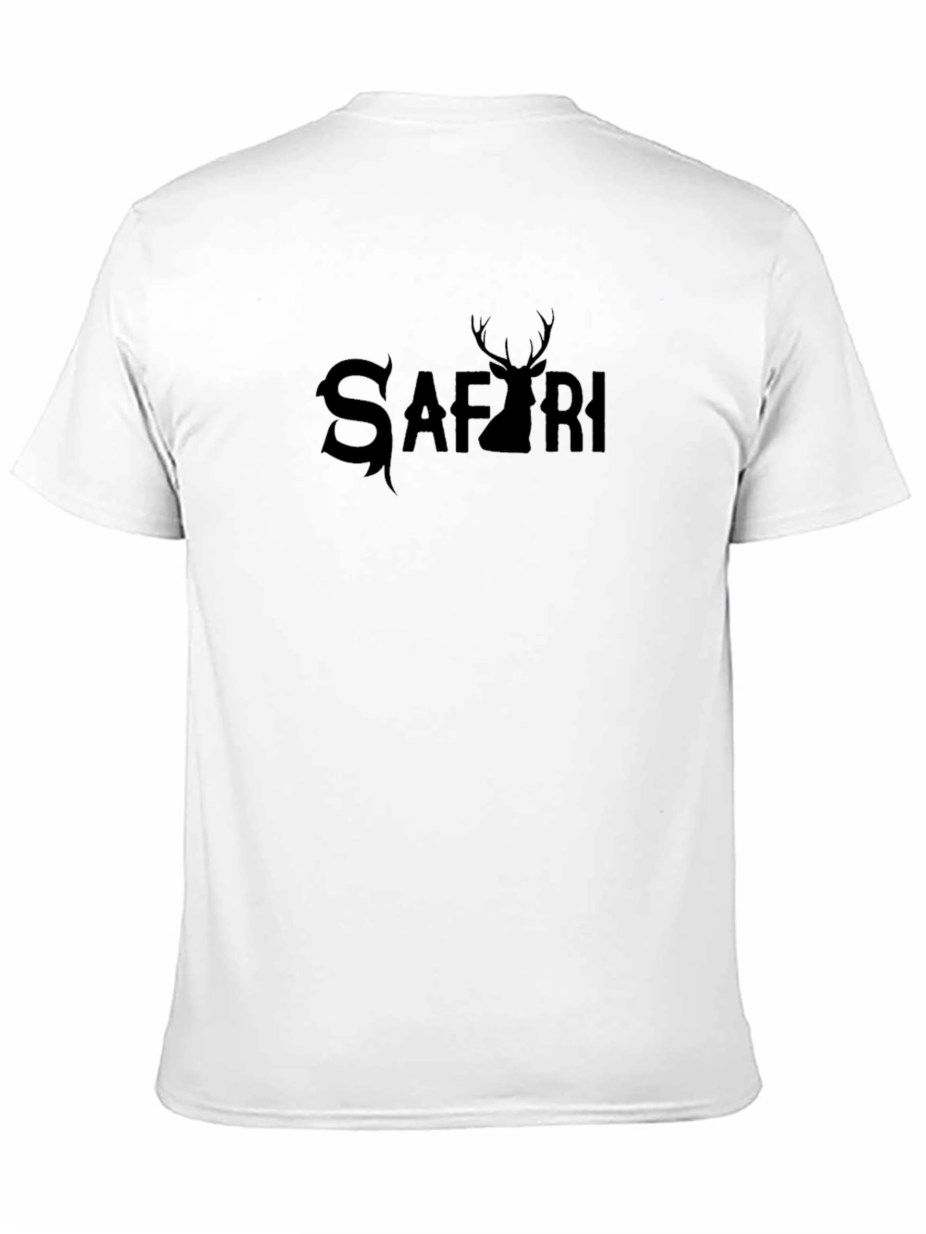 Safari Deer Black T-Shirt