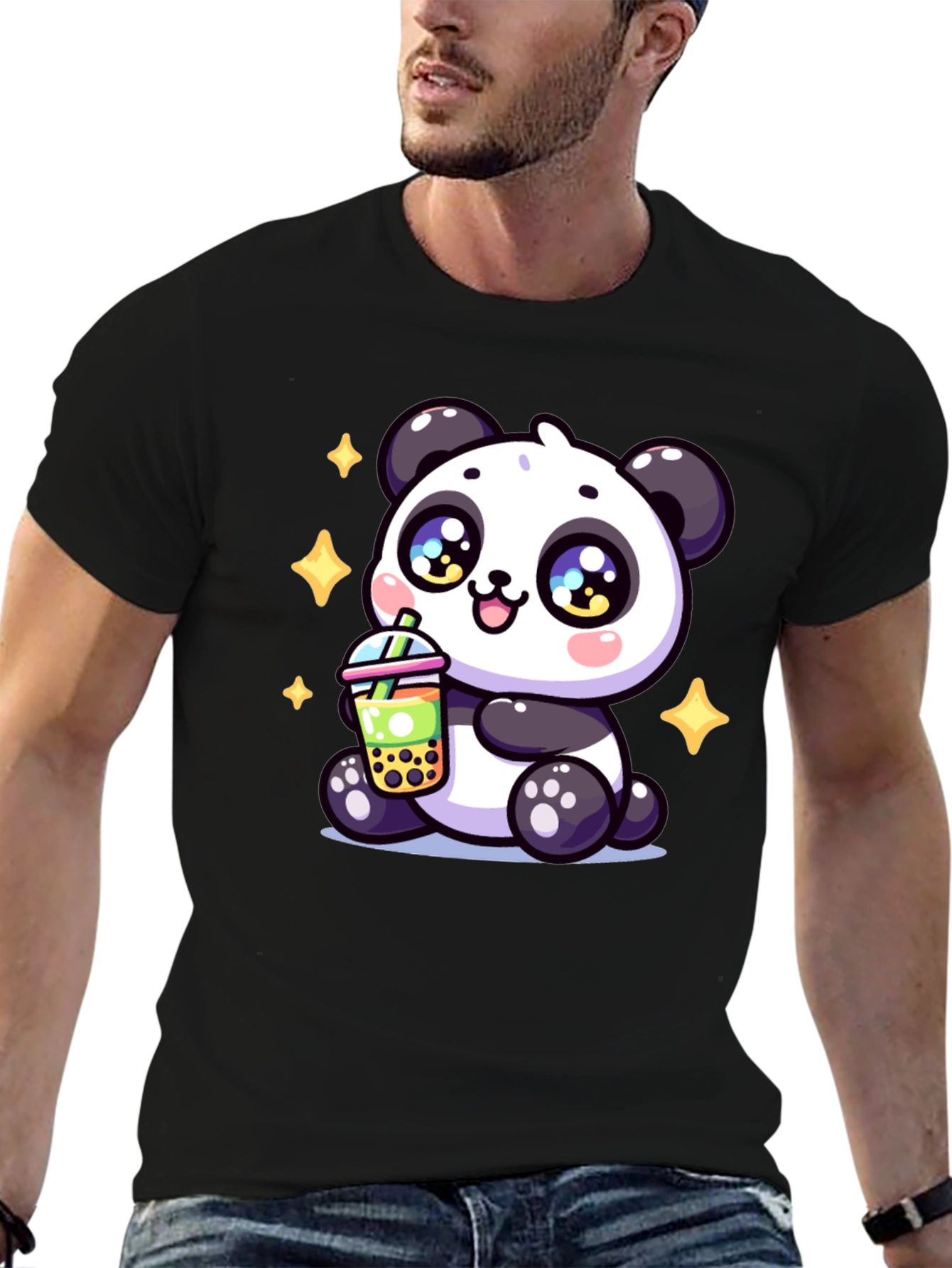 Cute Panda Boba Tea T-Shirt