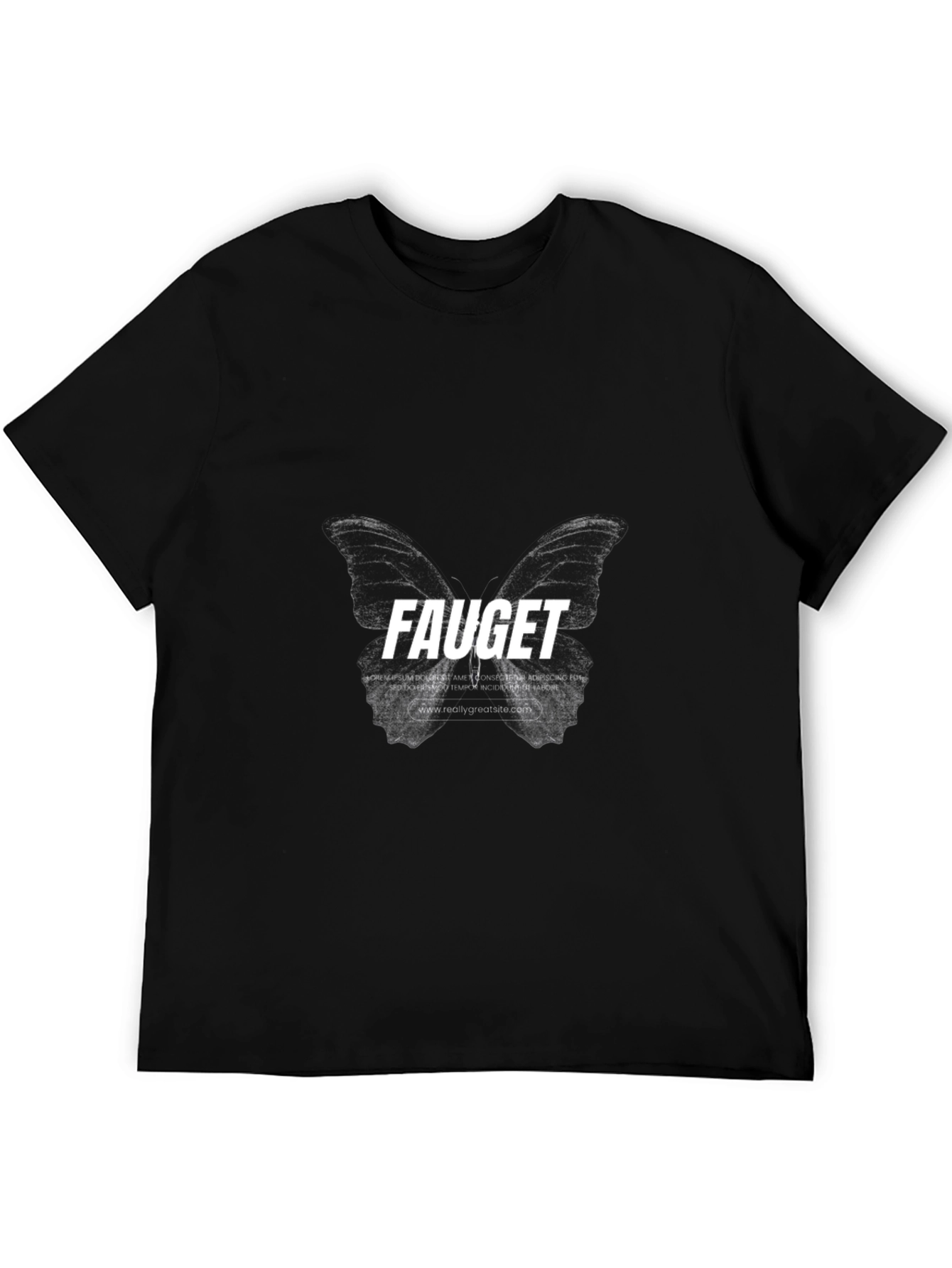 Butterfly Faucet Graphic Tee - Black