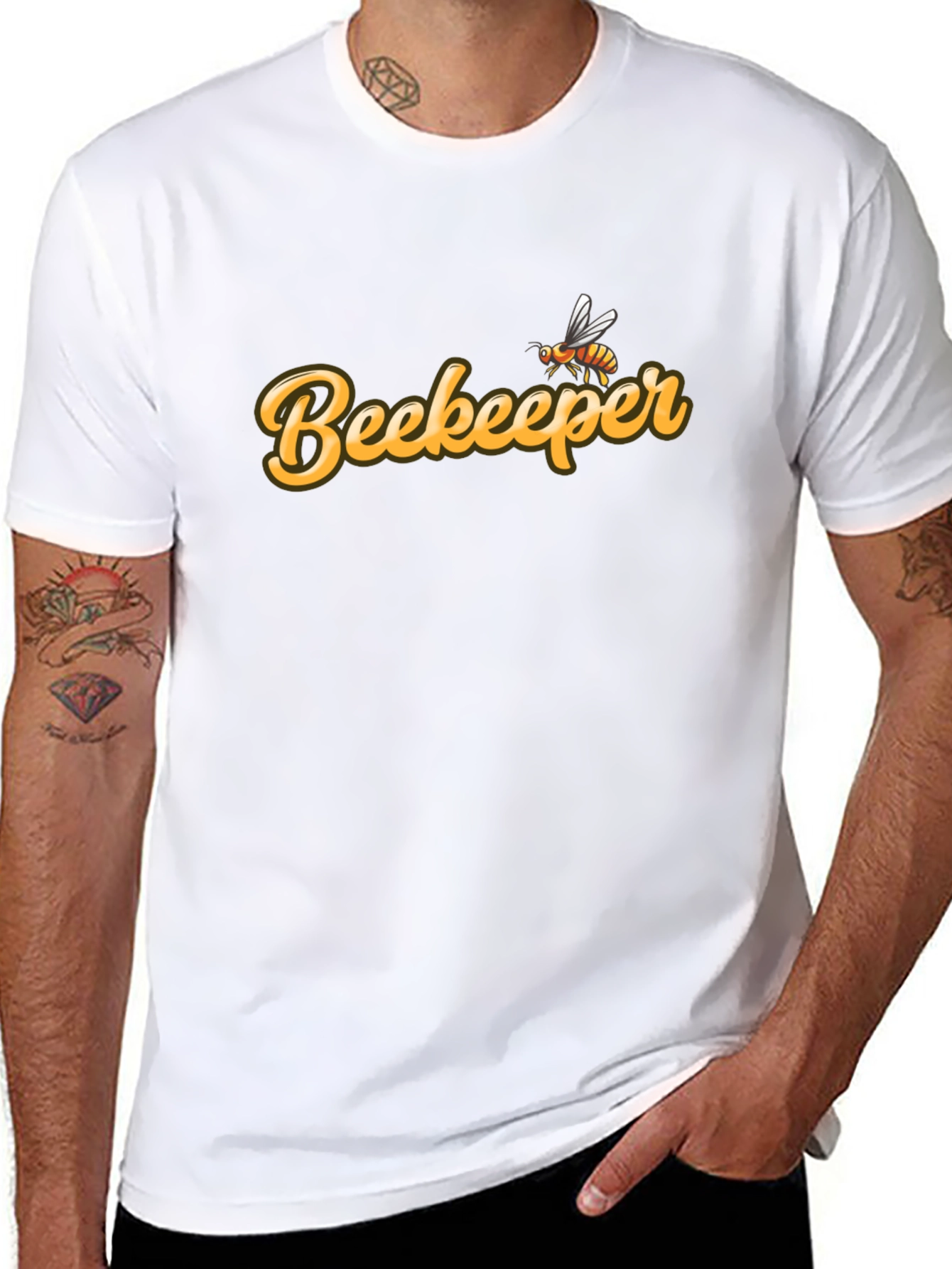 Beekeeper Graphic Tee - Honeybee Design