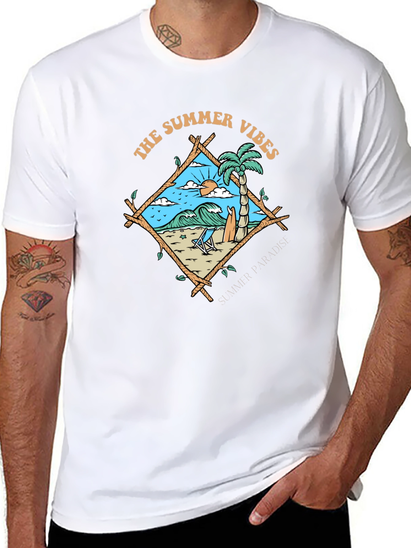 Summer Vibes Beach Graphic Tee