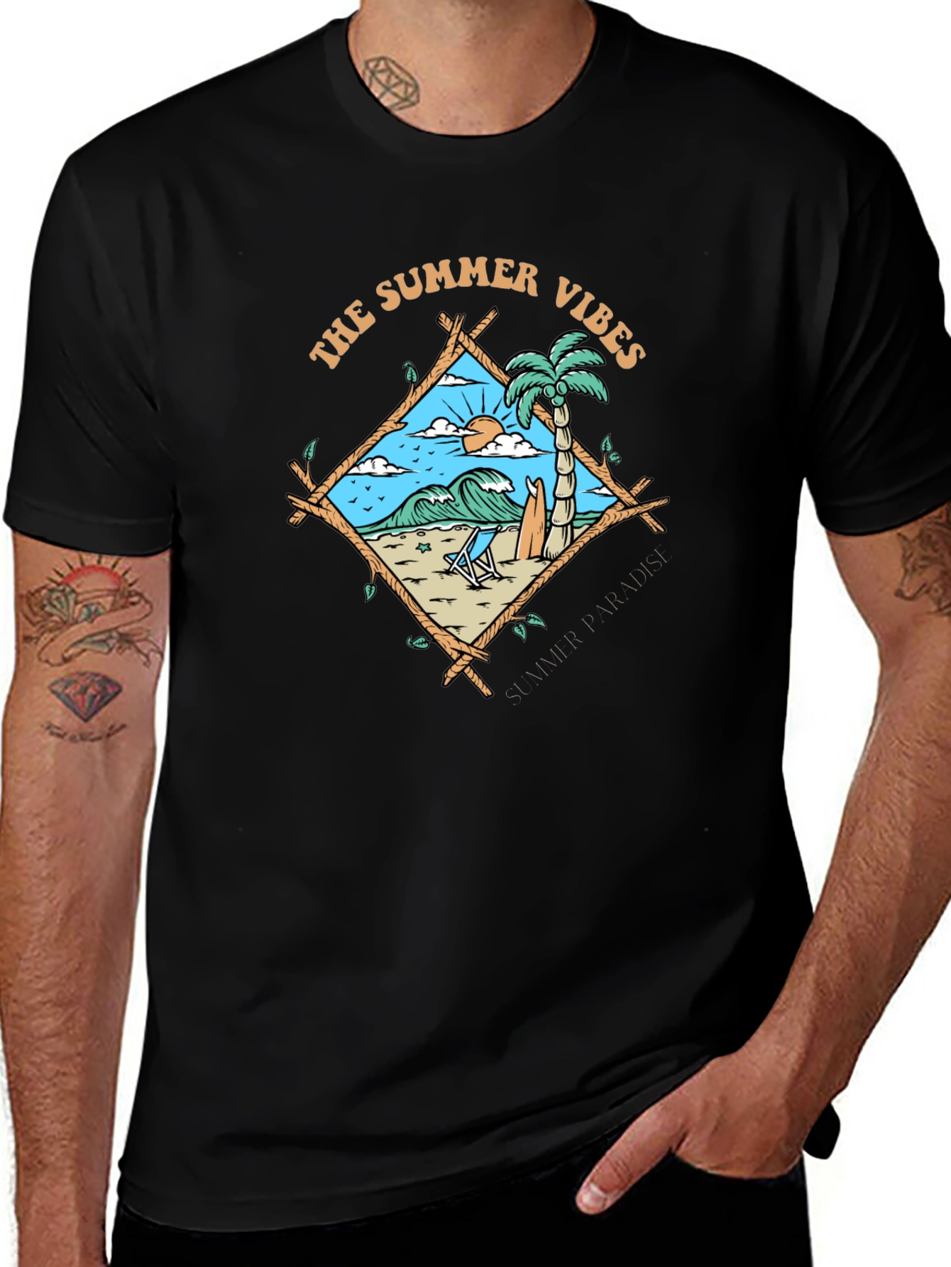 Summer Vibes Beach Graphic Tee