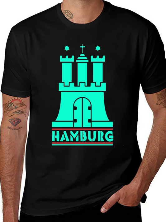 Hamburg Castle Graphic Tee - Black T-Shirt