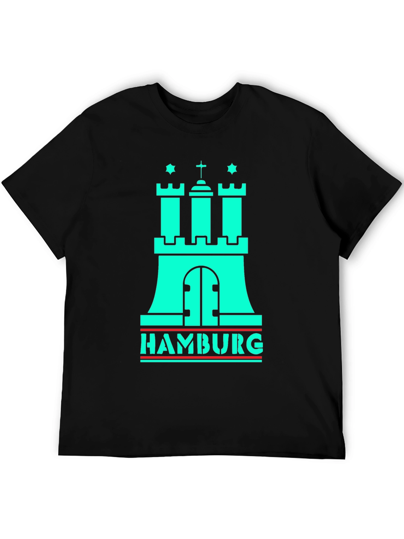 Hamburg Castle Graphic Tee - Black T-Shirt