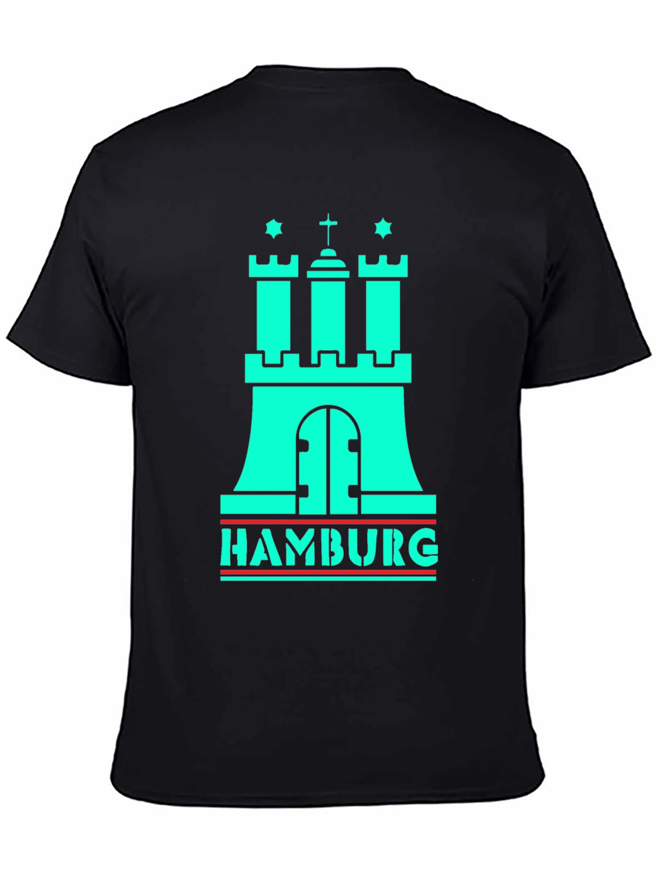 Hamburg Castle Graphic Tee - Black T-Shirt