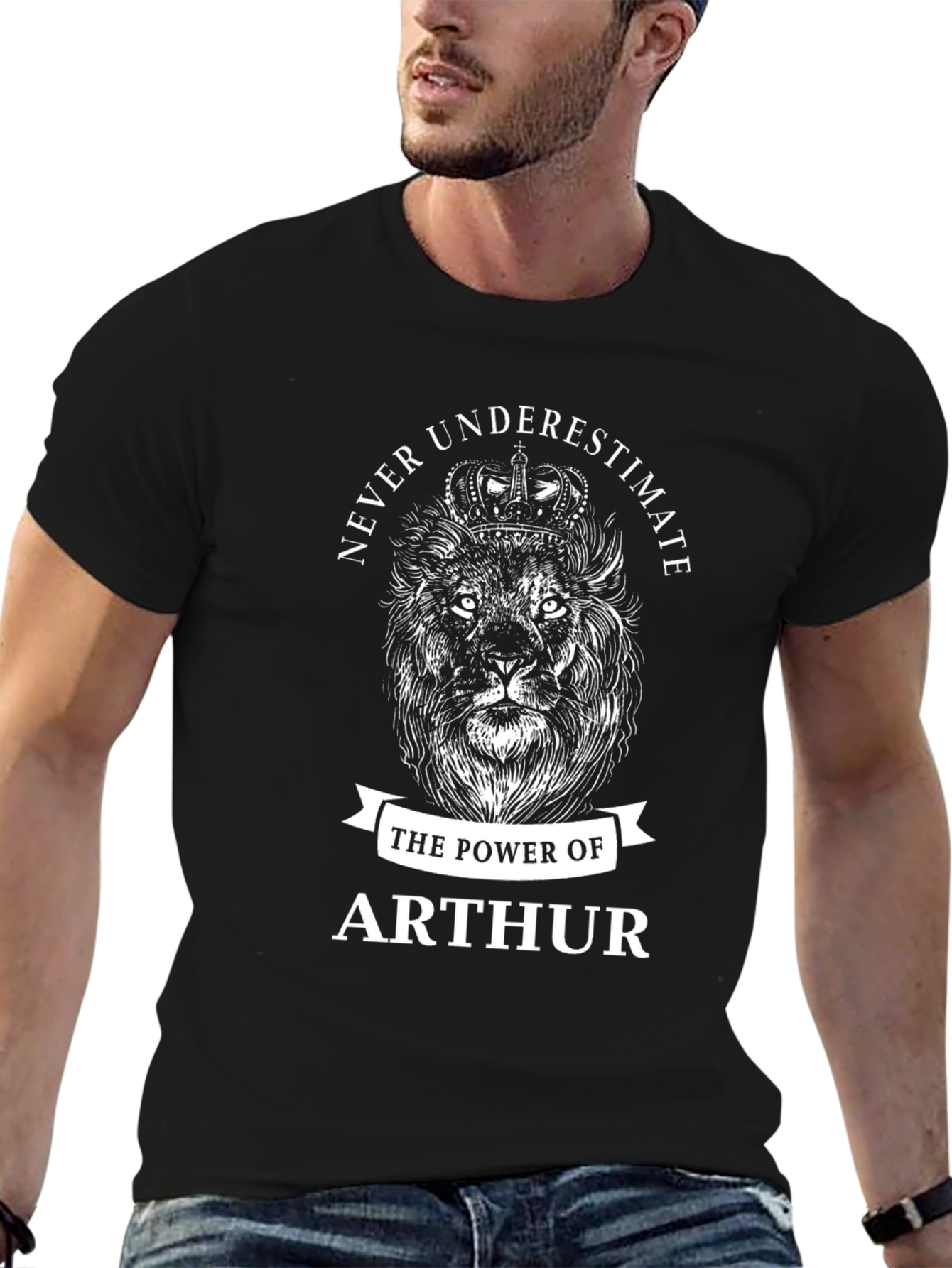 Never Underestimate Arthur Lion T-Shirt