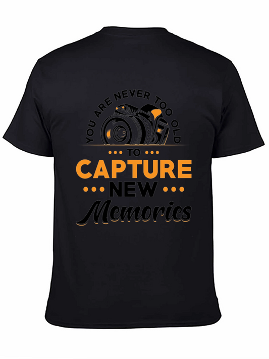 Capture Memories Graphic Tee - Photography Lover Shirt