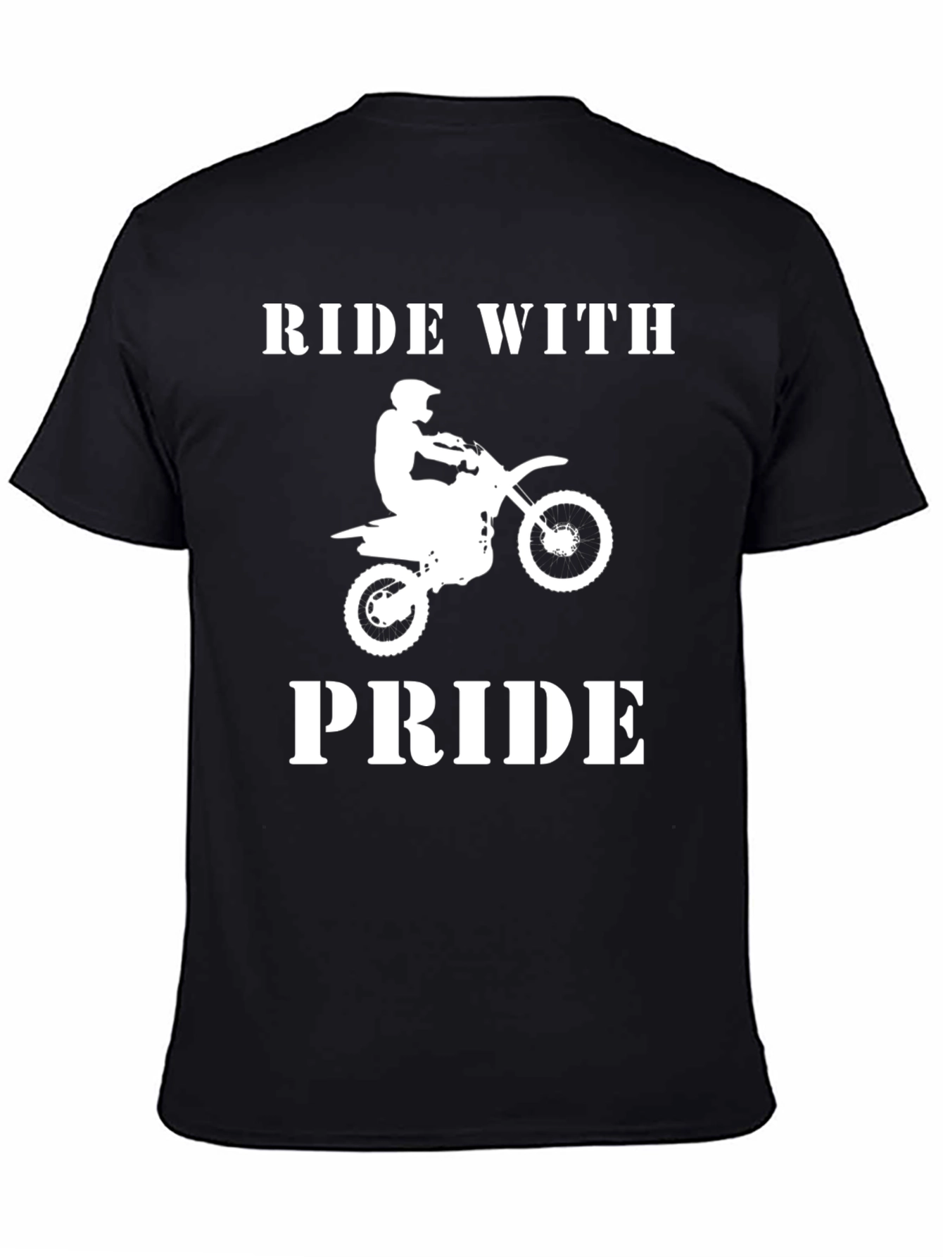 Ride With Pride Motocross T-Shirt - Black