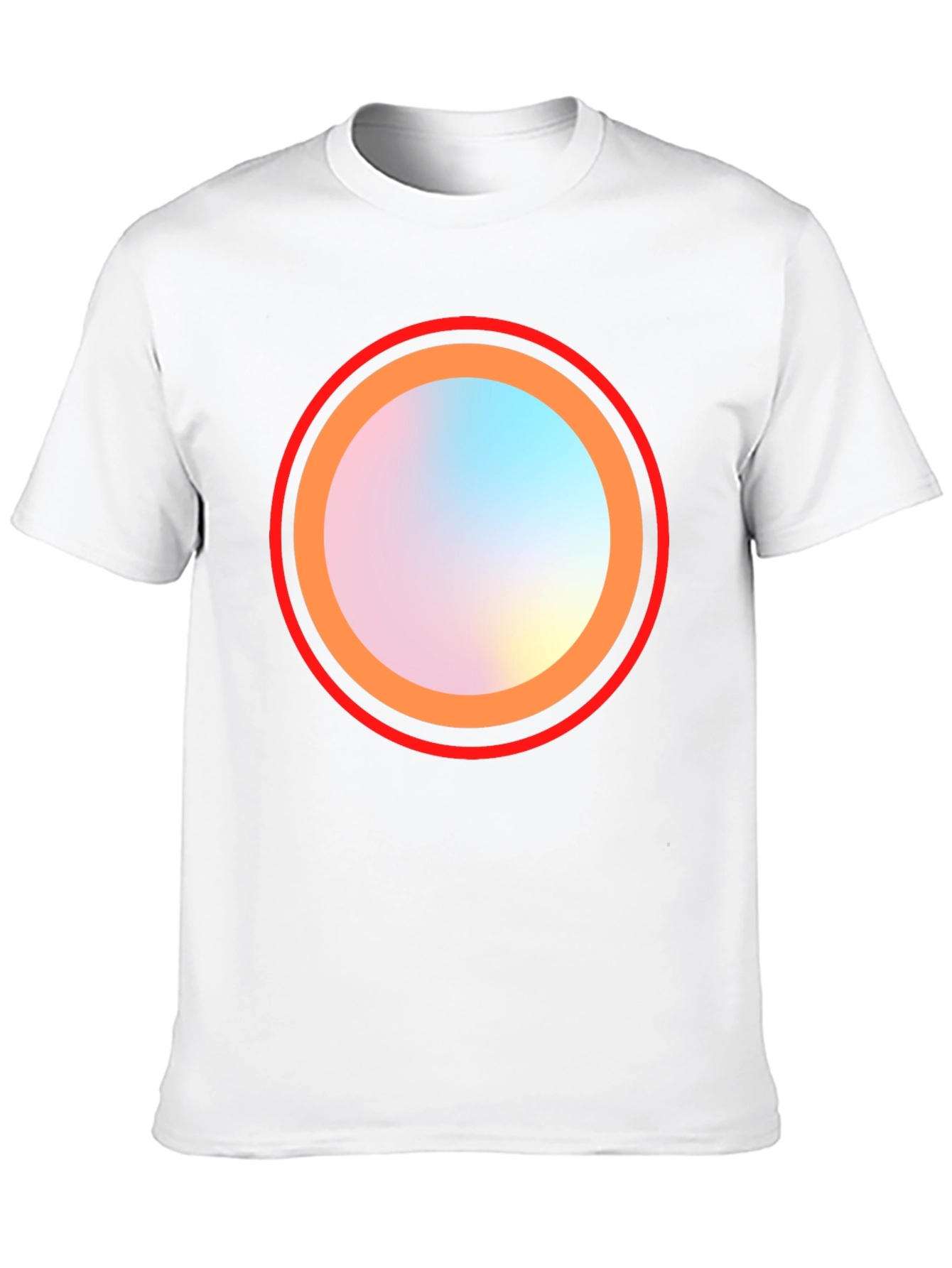 Abstract Circle Graphic Black Tee