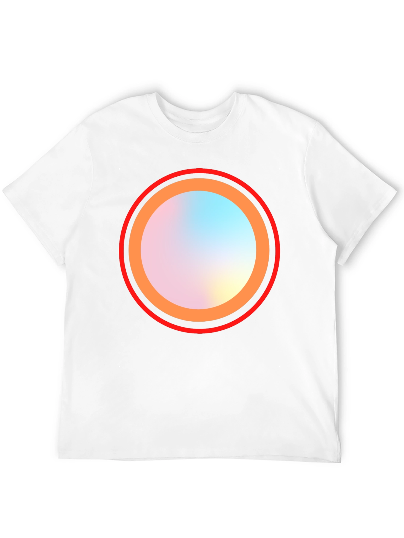 Abstract Circle Graphic Black Tee