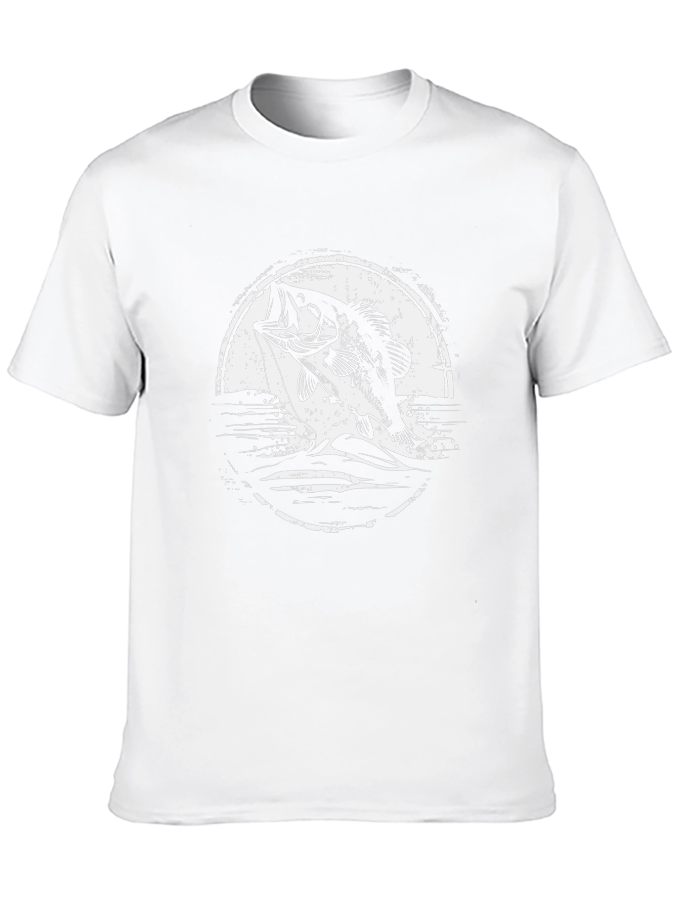 Bass Fishing Graphic Tee - Black