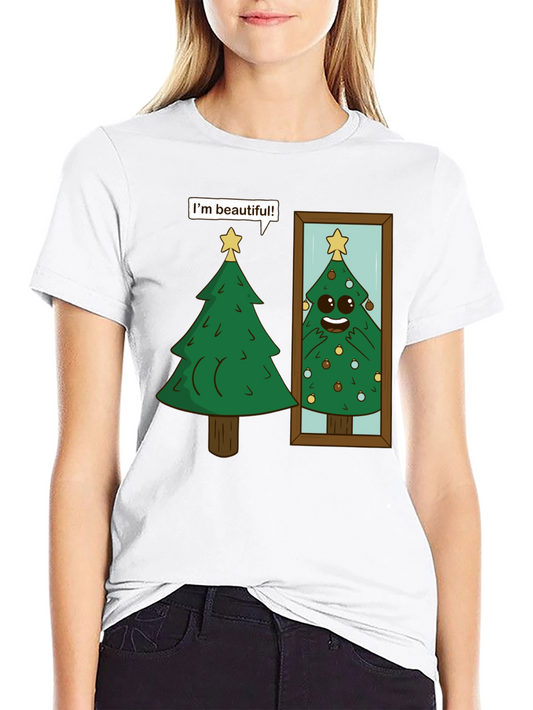 Funny Christmas Tree Im Beautiful T-Shirt