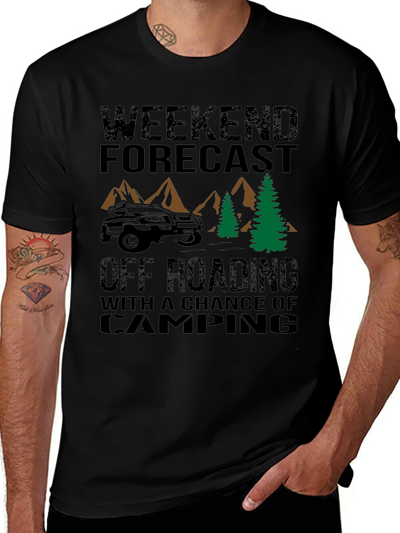 Off-Roading Weekend Forecast T-Shirt