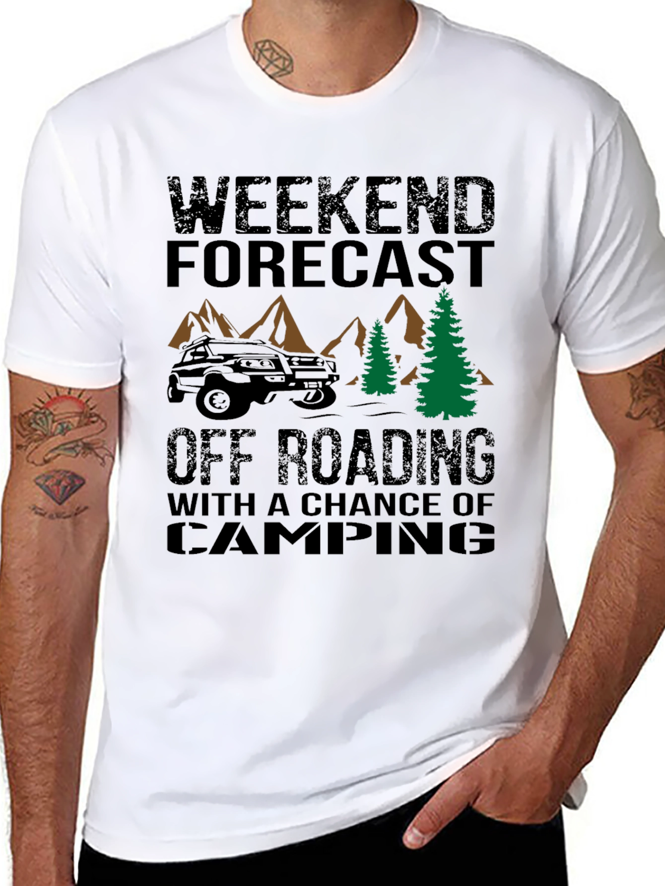 Off-Roading Weekend Forecast T-Shirt
