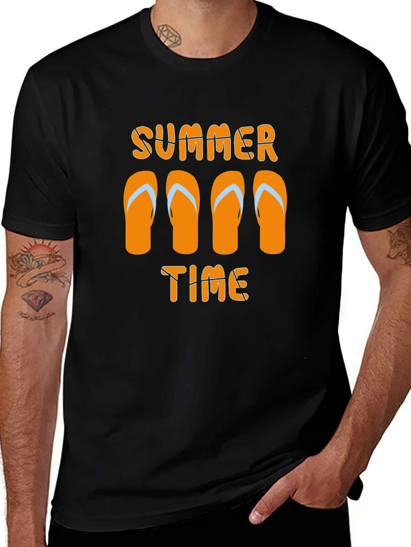 Summer Time Flip Flop Graphic T-Shirt