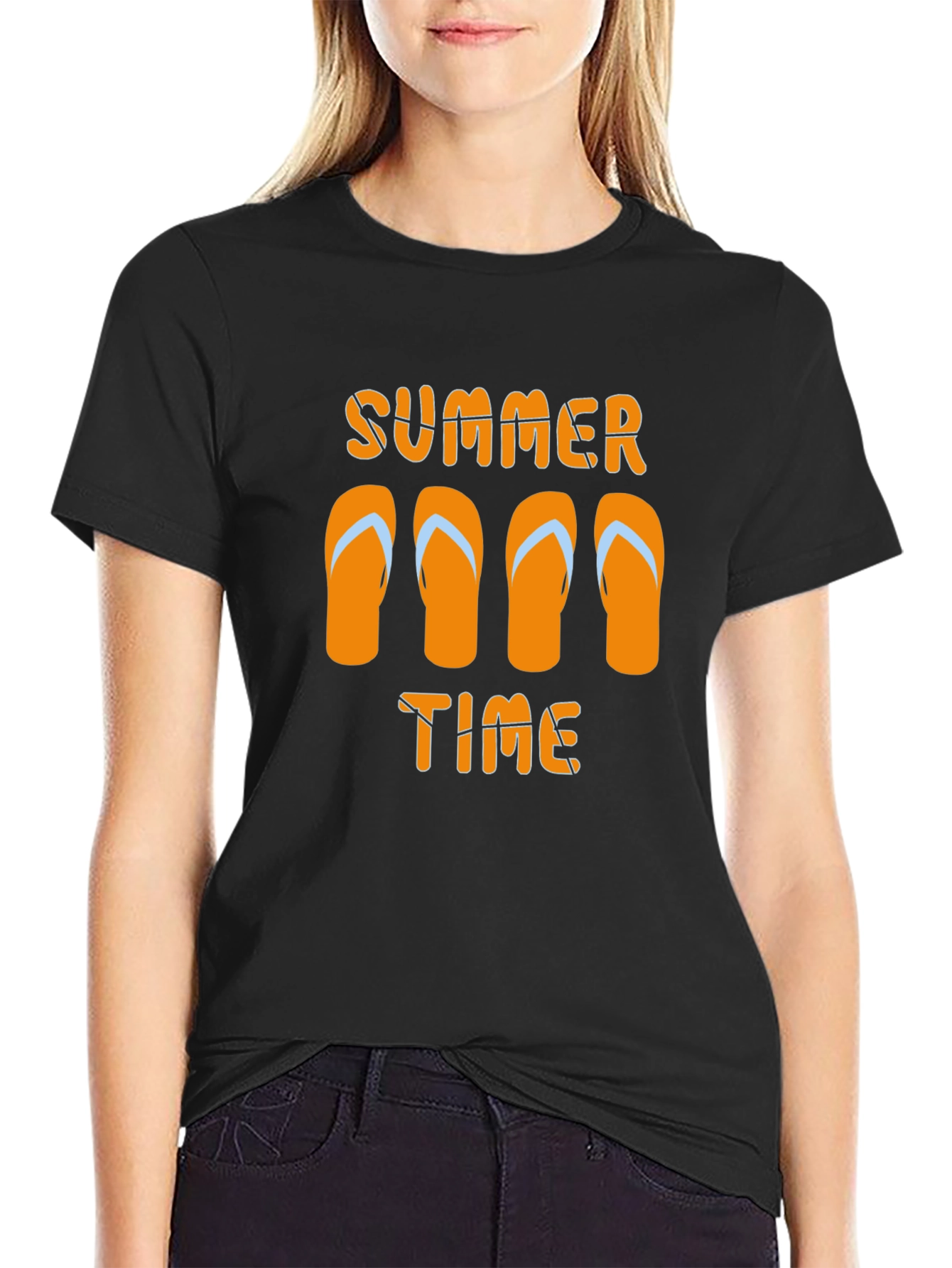 Summer Time Flip Flop Graphic T-Shirt