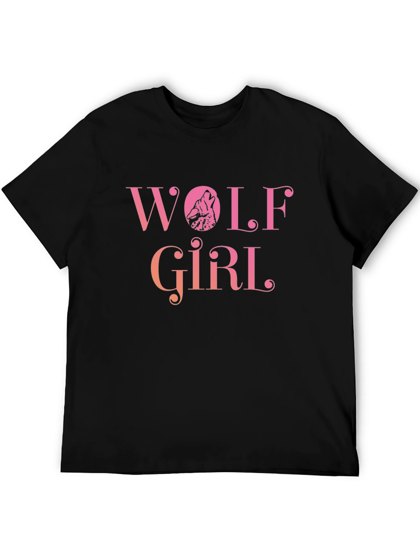 Wolf Girl Graphic Print T-Shirt