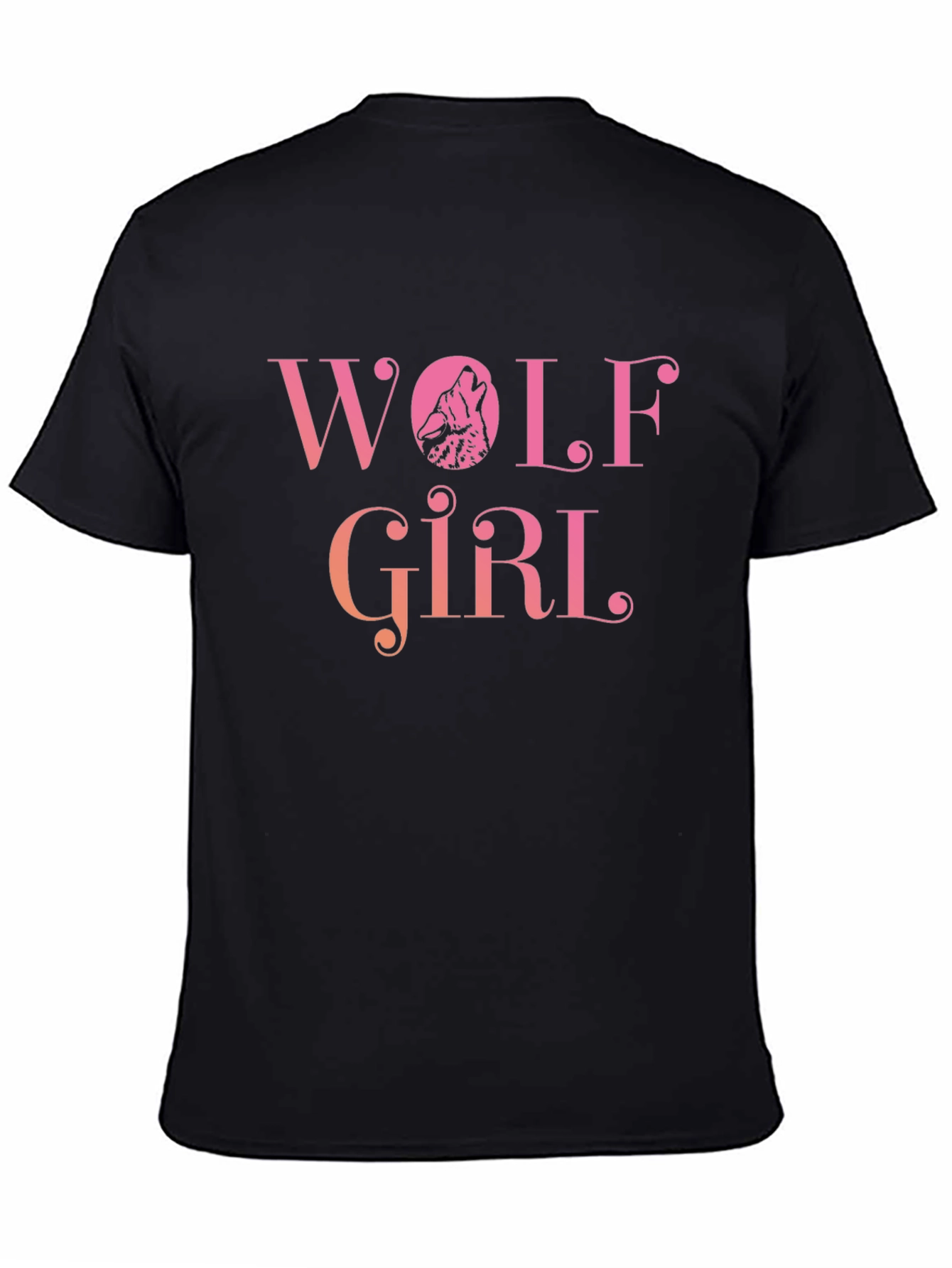 Wolf Girl Graphic Print T-Shirt