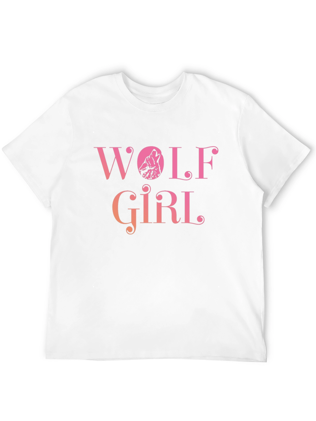 Wolf Girl Graphic Print T-Shirt