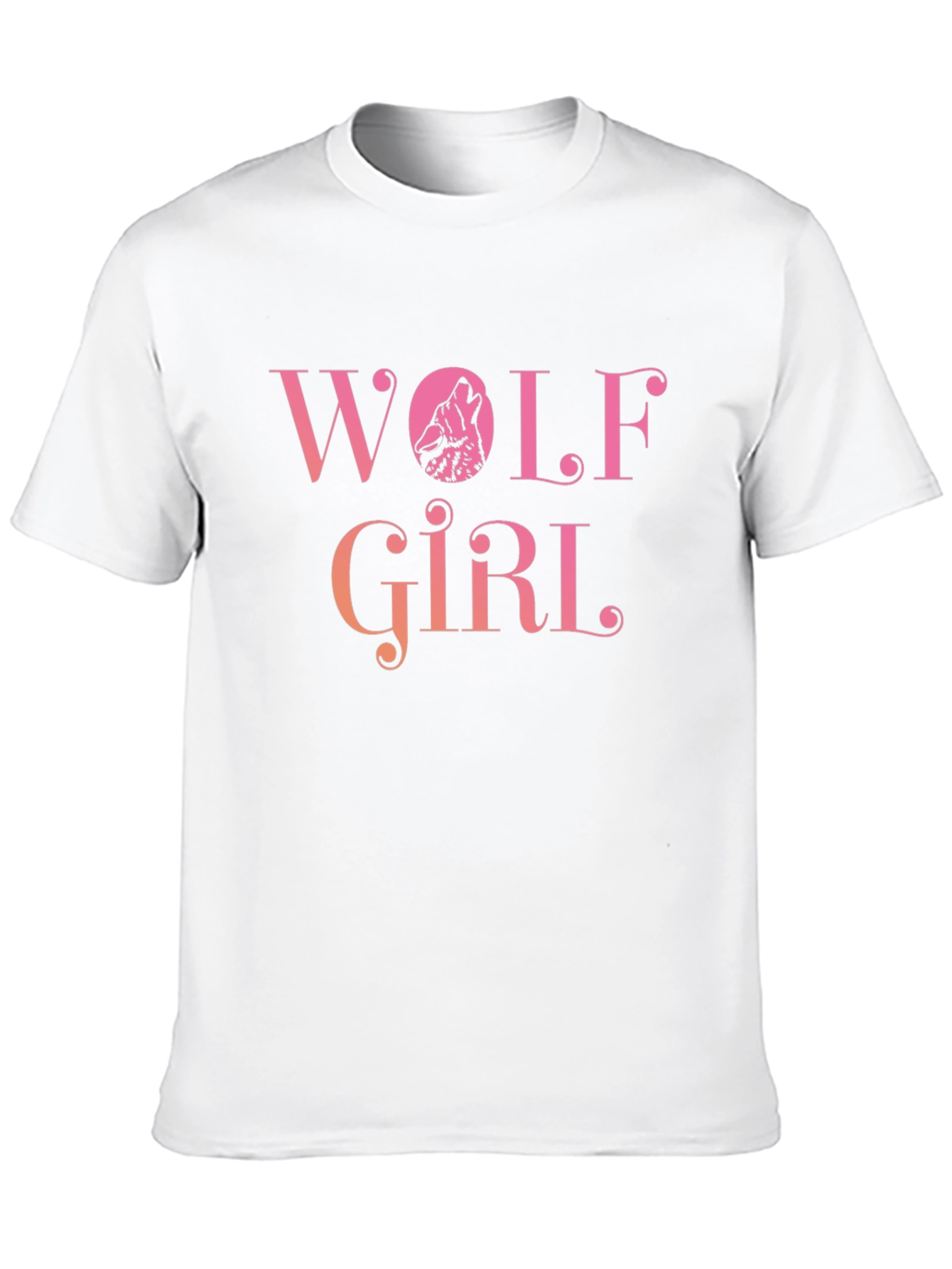 Wolf Girl Graphic Print T-Shirt