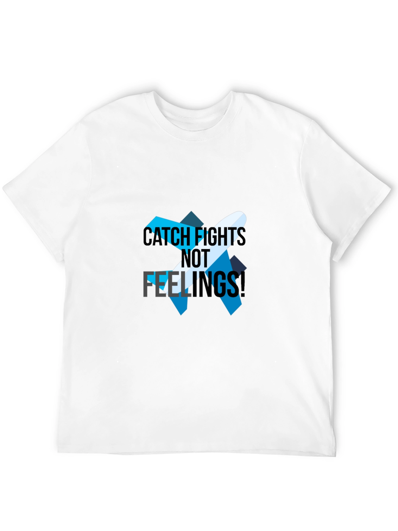 Catch Flights Not Feelings Black T-Shirt