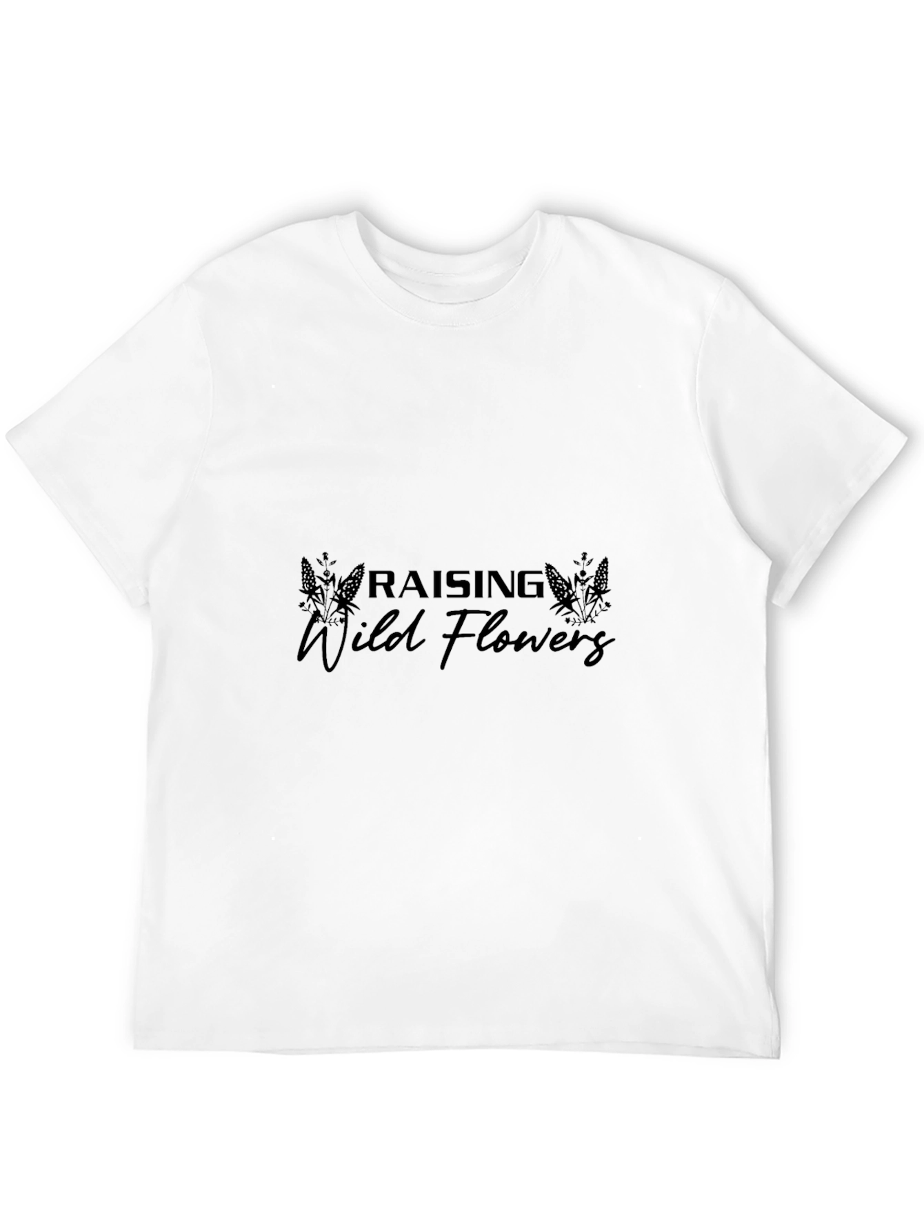Raising Wild Flowers Black T-Shirt