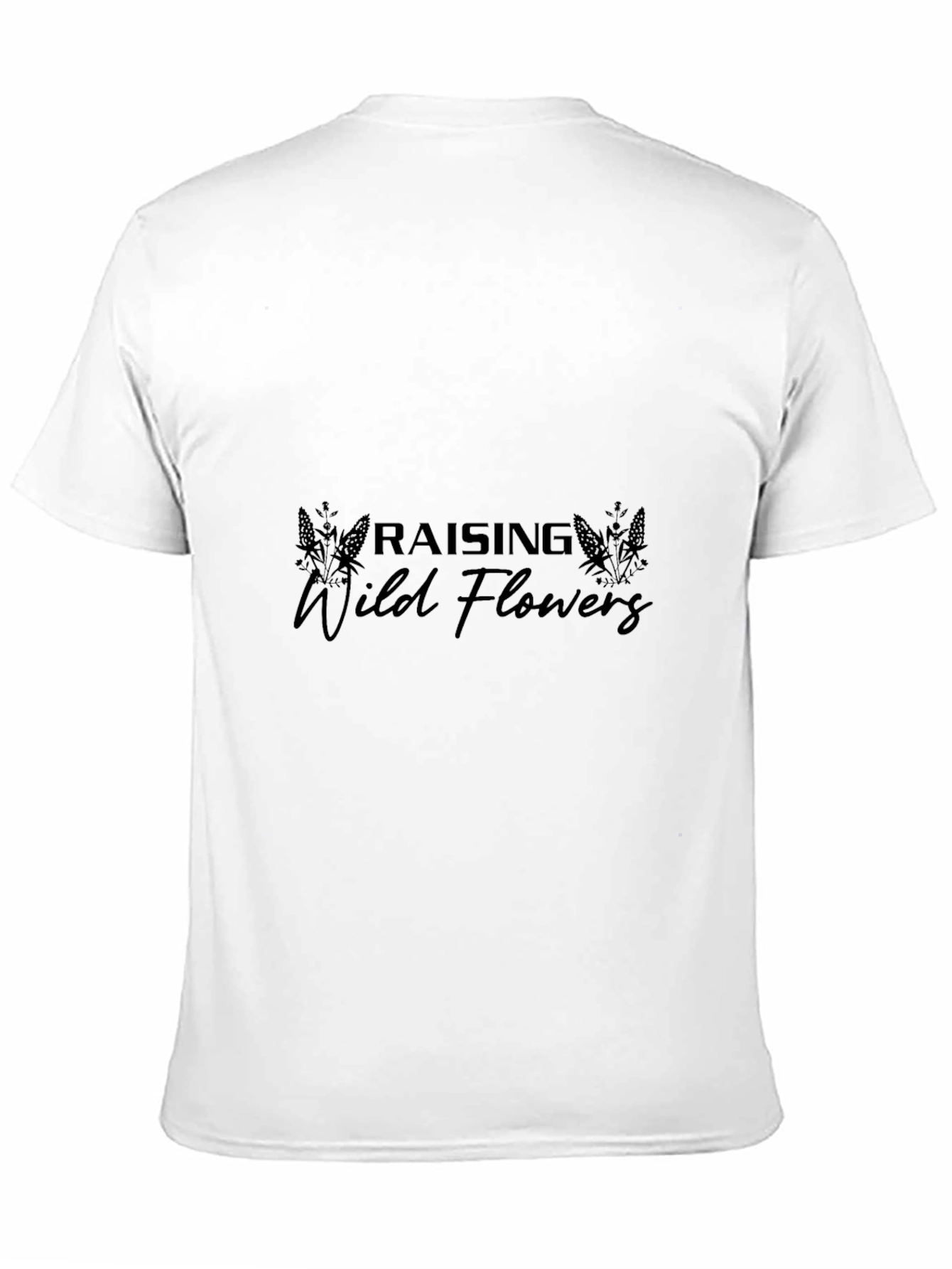 Raising Wild Flowers Black T-Shirt