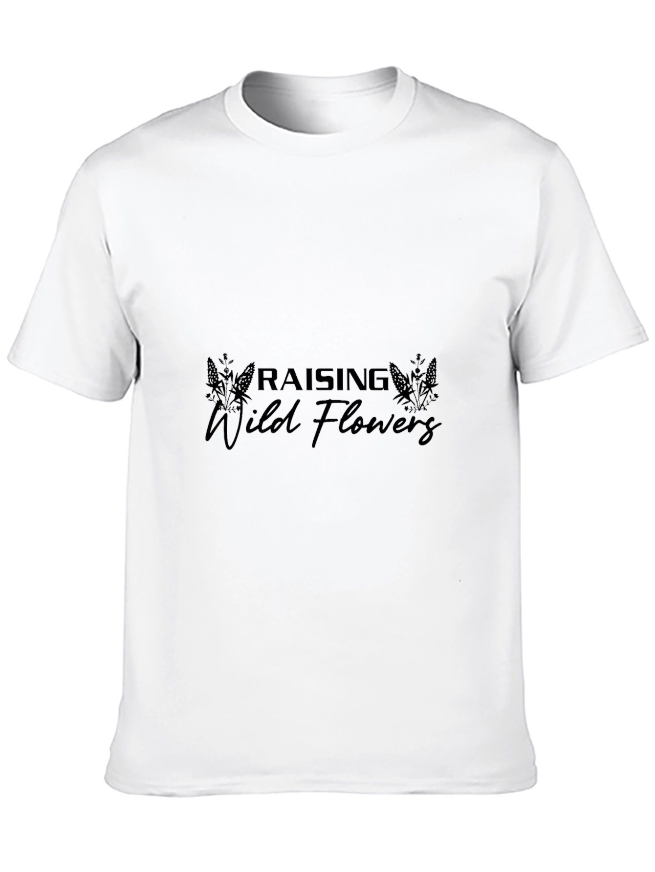 Raising Wild Flowers Black T-Shirt