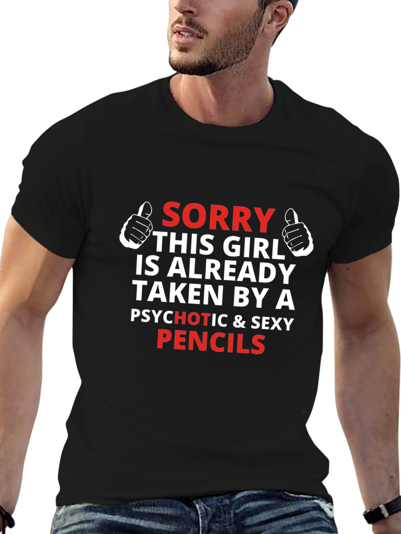 Funny Taken By Pencils Graphic T-Shirt