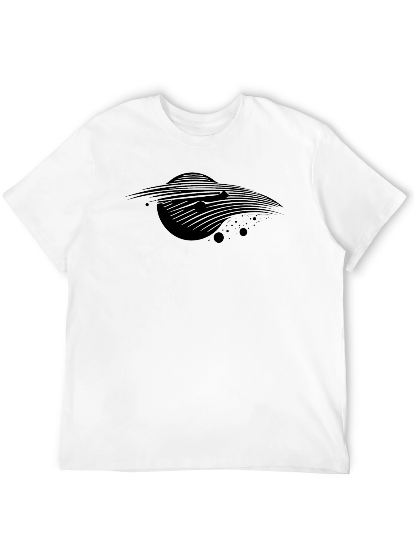 Abstract Black Graphic T-Shirt