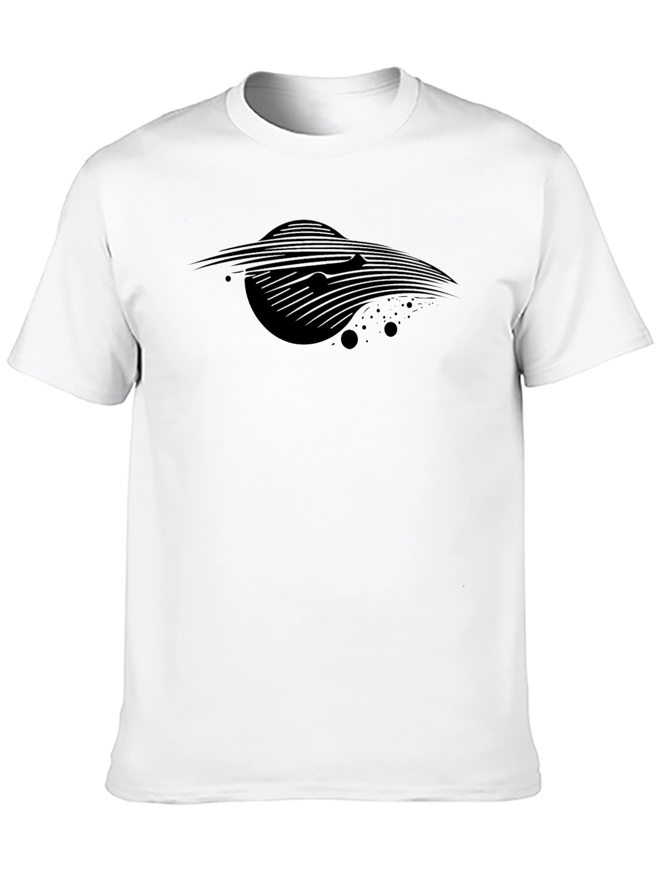 Abstract Black Graphic T-Shirt
