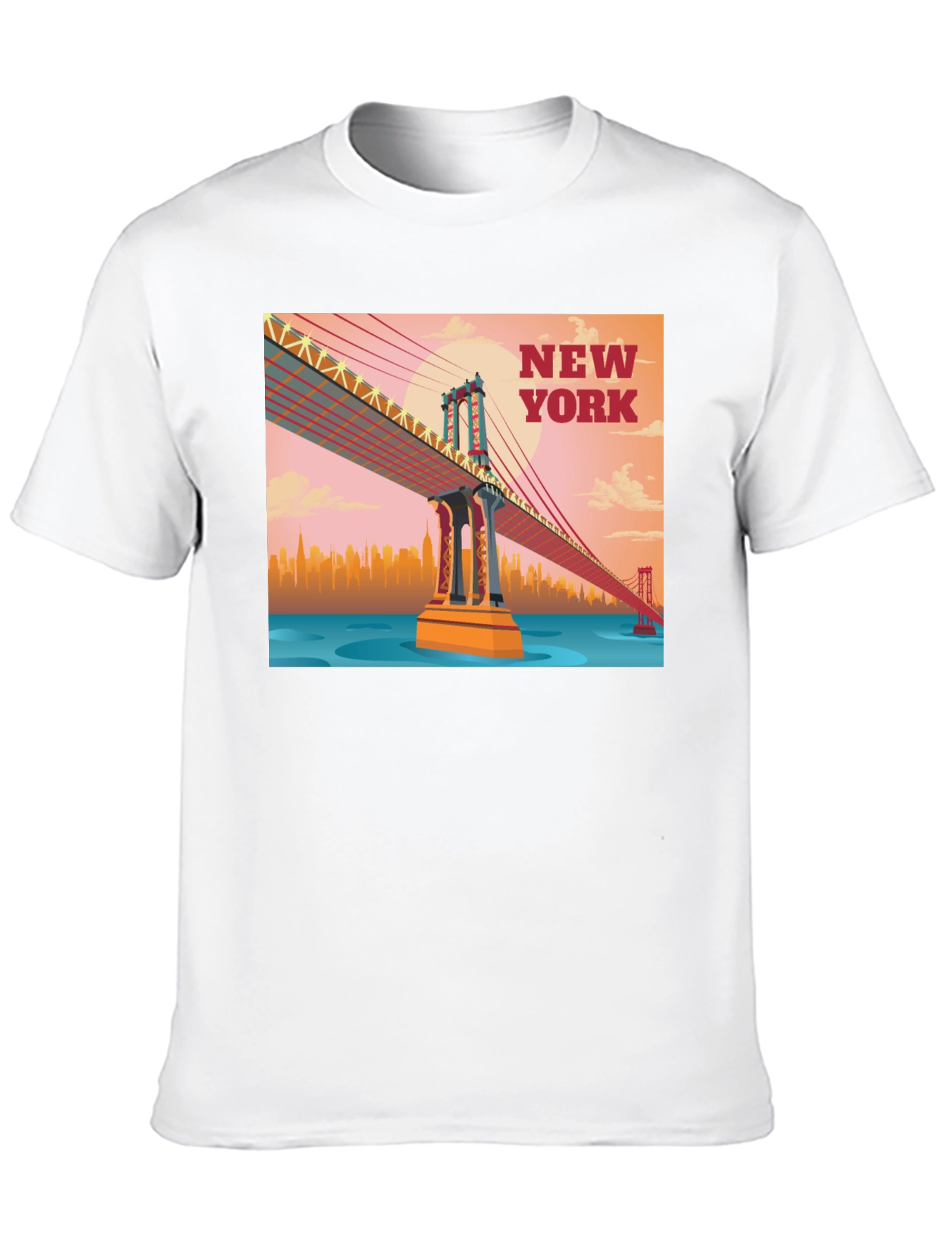New York Bridge Graphic T-Shirt