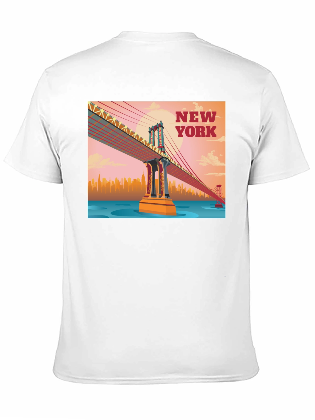 New York Bridge Graphic T-Shirt