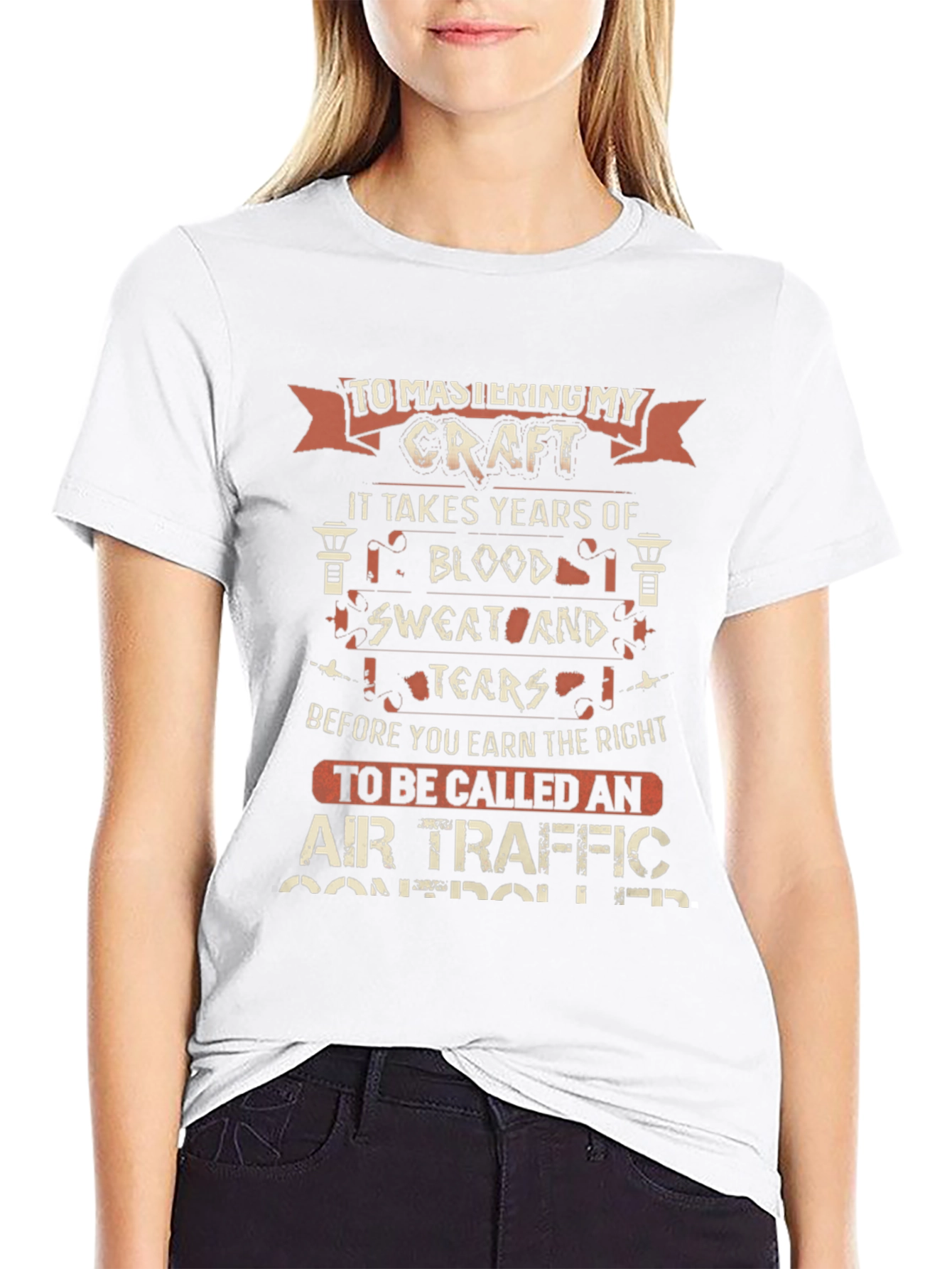 Air Traffic Controller T-Shirt: Craft Blood Sweat & Tears