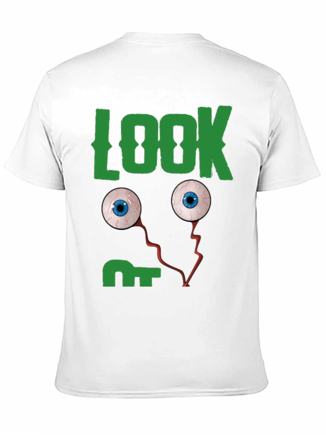 Look Eyes Graphic Tee -  Fun Halloween T-Shirt