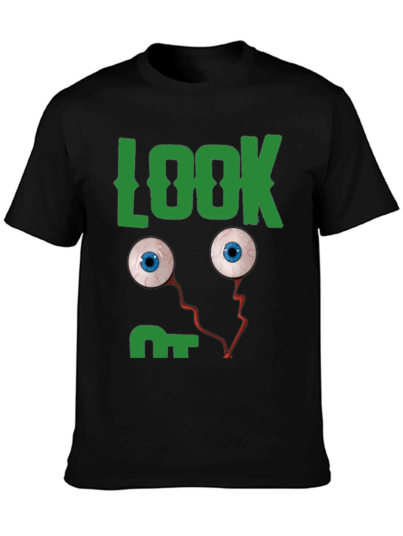 Look Eyes Graphic Tee -  Fun Halloween T-Shirt