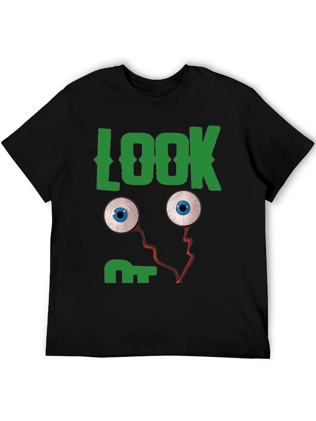 Look Eyes Graphic Tee -  Fun Halloween T-Shirt
