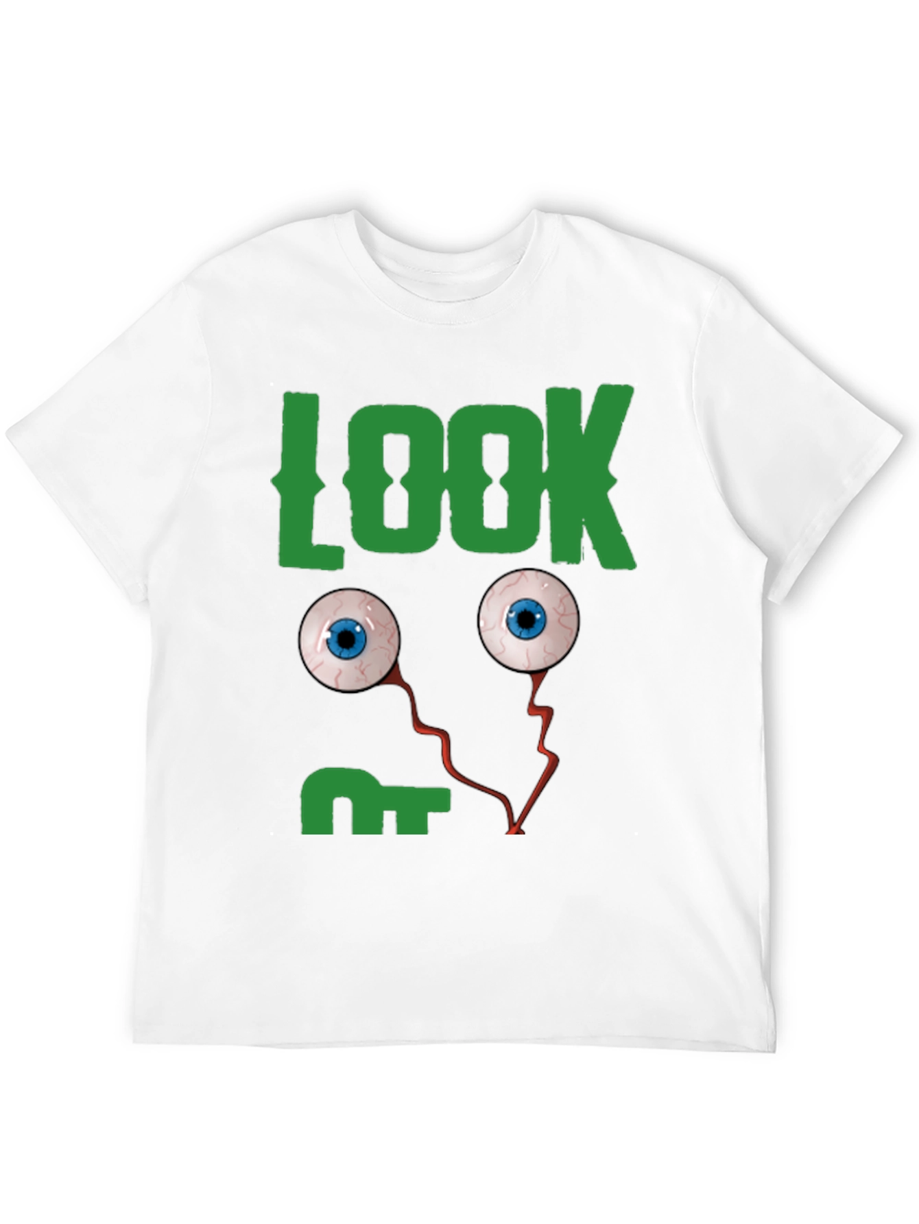 Look Eyes Graphic Tee -  Fun Halloween T-Shirt