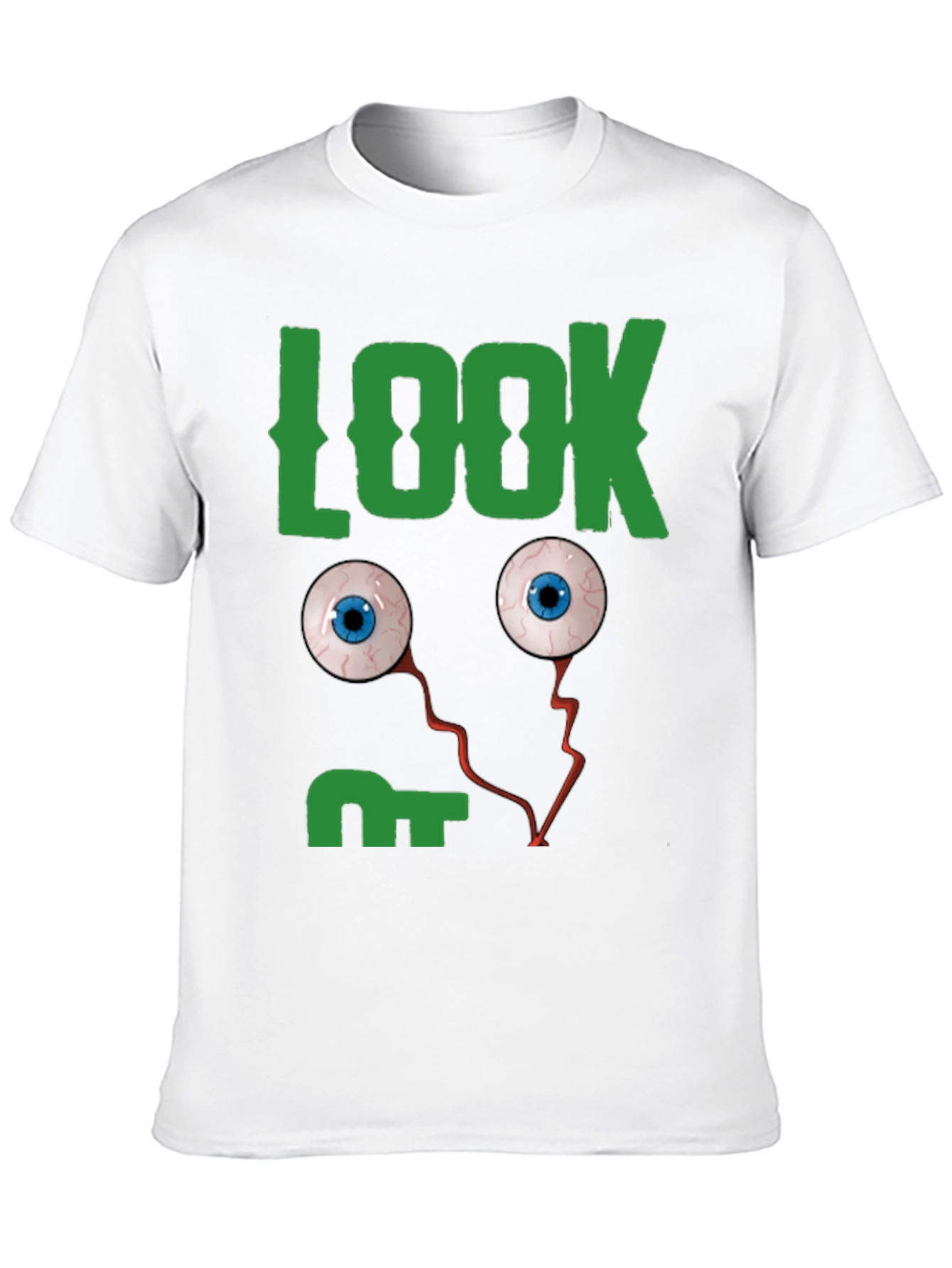 Look Eyes Graphic Tee -  Fun Halloween T-Shirt