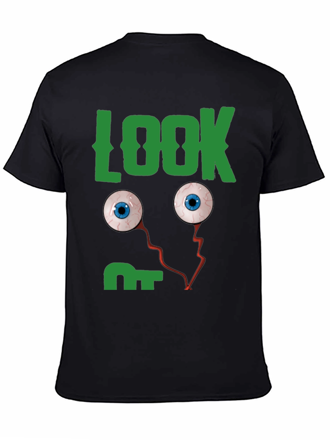 Look Eyes Graphic Tee -  Fun Halloween T-Shirt