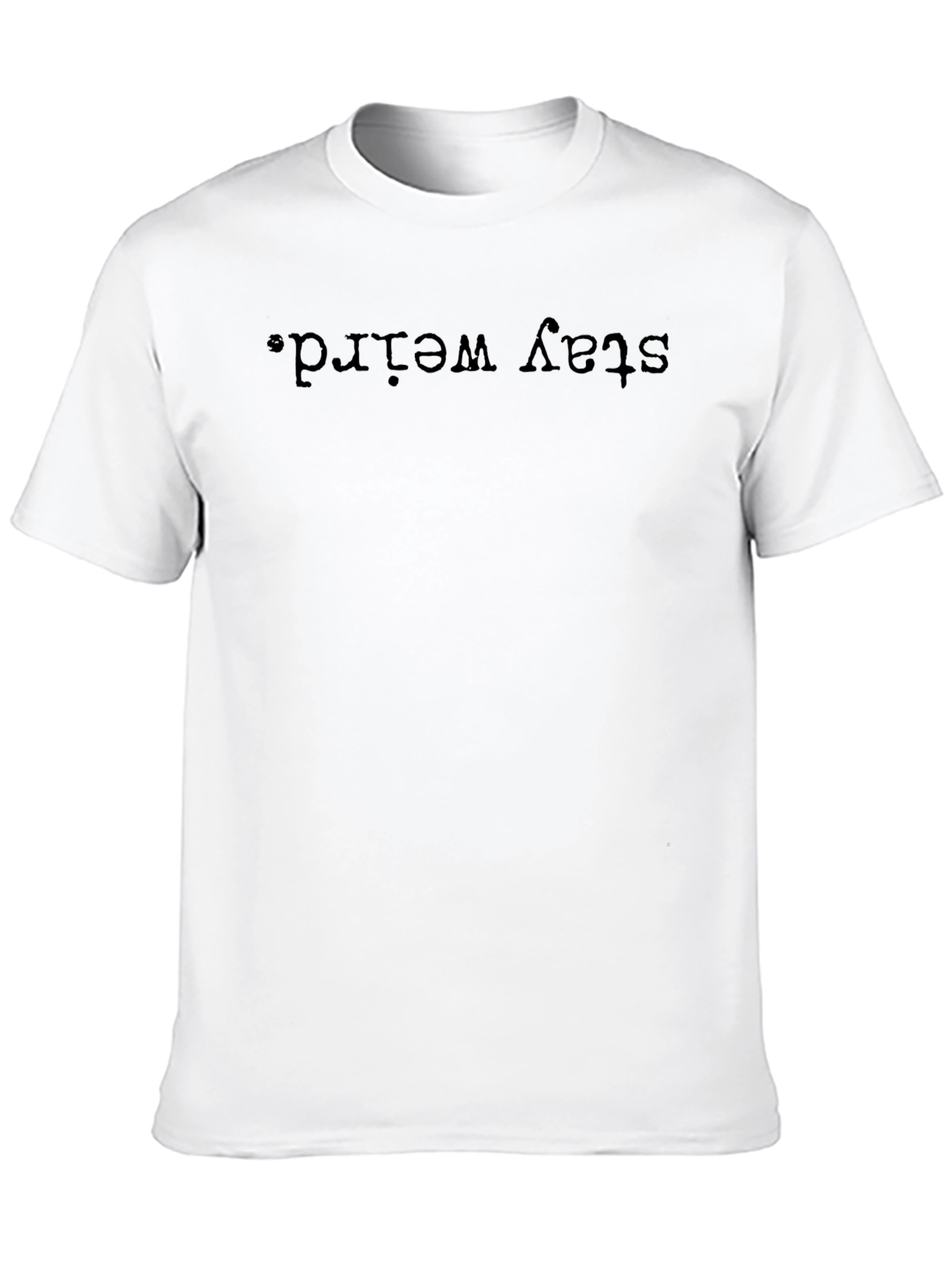Stay Weird Graphic Tee - Mens Black T-Shirt