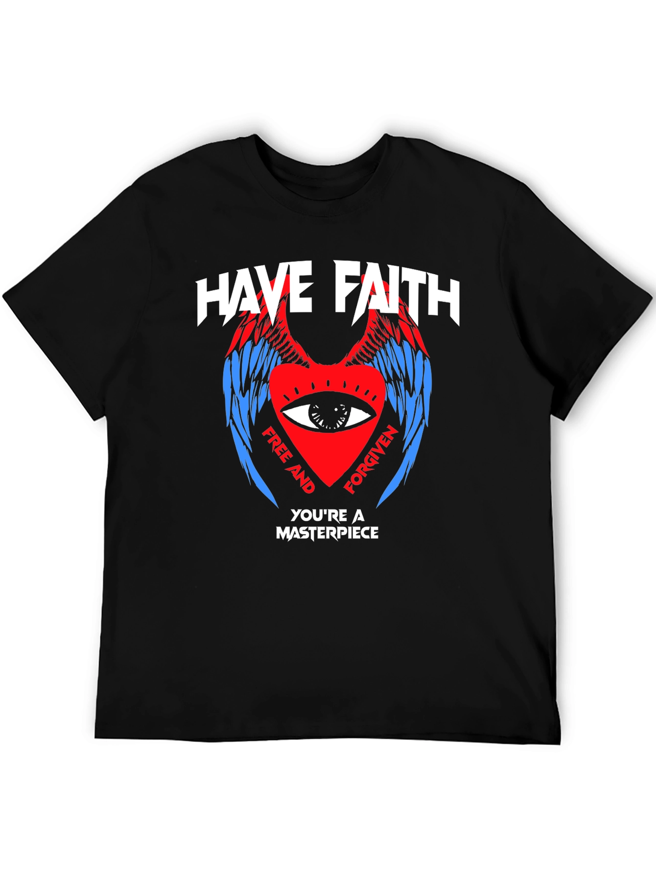 Have Faith T-Shirt: Heart Eye Design