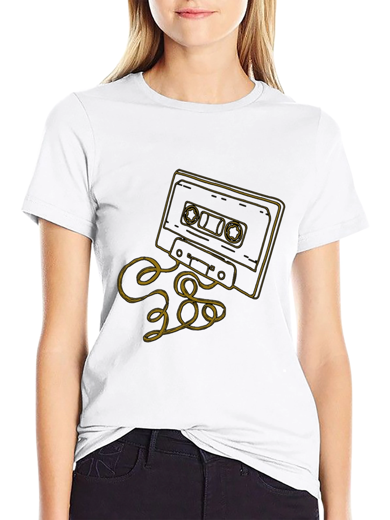 Retro Cassette Tape Graphic T-Shirt - Classic Style