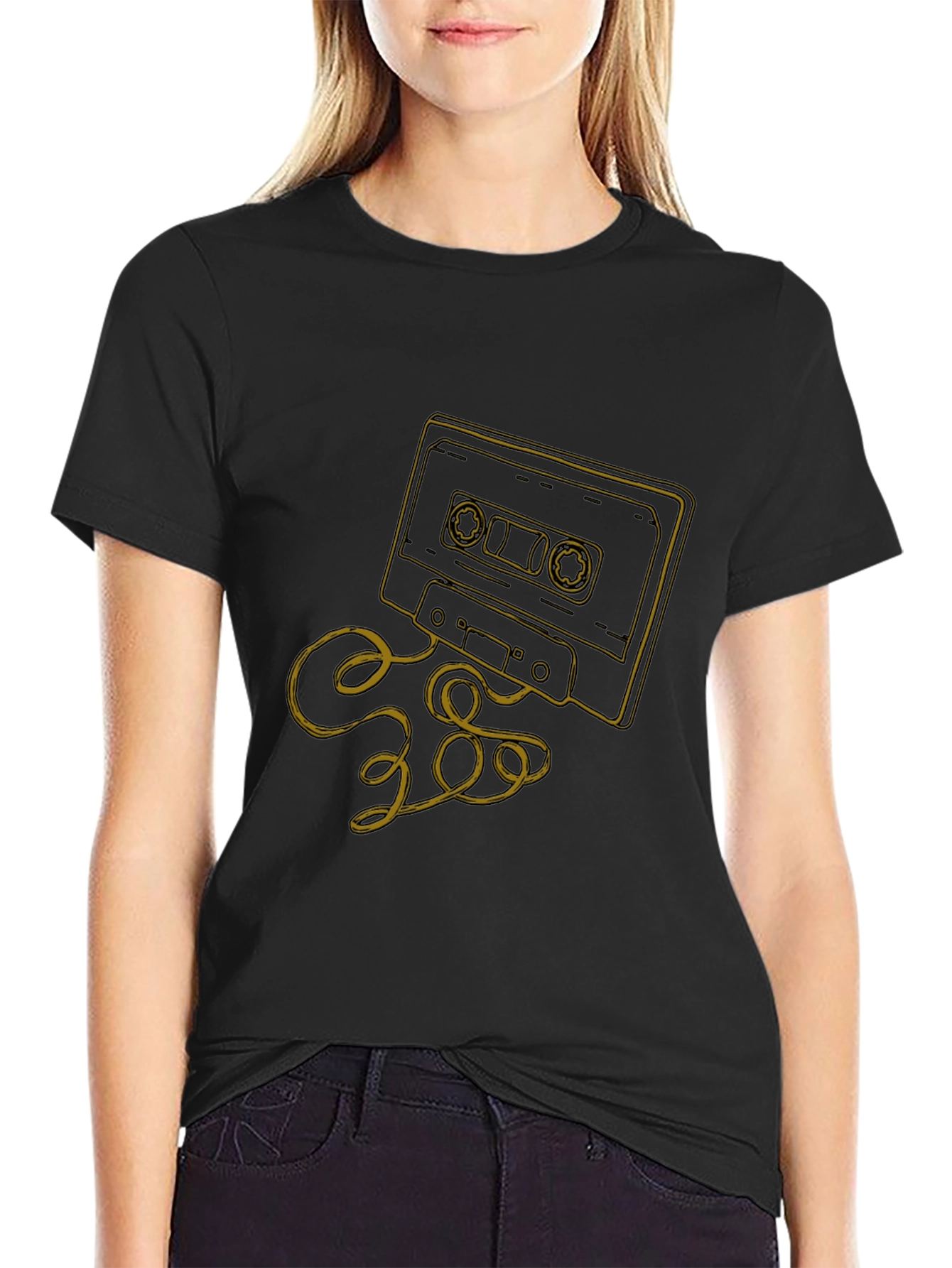 Retro Cassette Tape Graphic T-Shirt - Classic Style